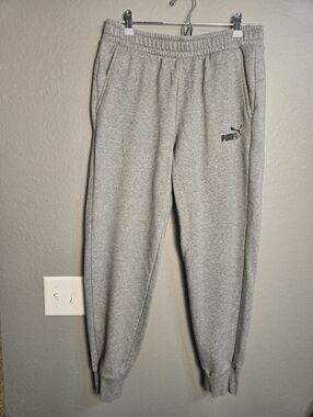 Puma Essentual Grey Sweatpants Jogger Size Large
